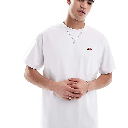 Ellesse tshirt for man אלס חולצה טישרט אוברסייז קלאסי בצבע לבן